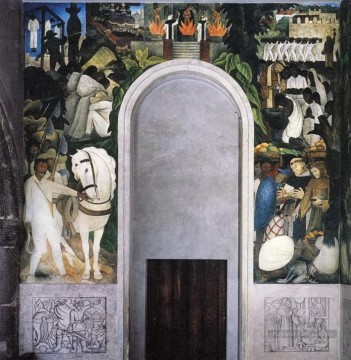 Diego Rivera œuvres - zapata s cheval 1930 Diego Rivera